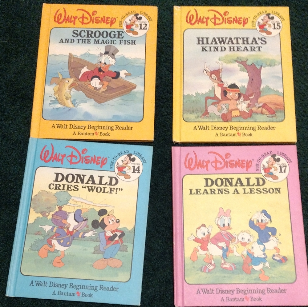 Lot of 4 Walt Disney Fun To Read Library